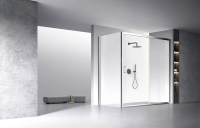 Душевой угол раздвижной прямоугольный RV060-190100-01-C5 1900х1000х1950 Цвет профиля Хром Стекло Прозрачное Veconi