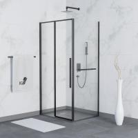 Душевой уголок RGW SV-42-1B (SV-12B + Z-060-2B) прямоугольный  150* 90*195 323242159-014 профиль Чёрный стекло Прозрачное 6 мм RGW