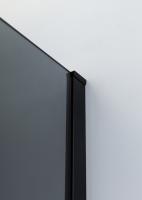 Душевой уголок прямоугольный.     SLIDER-AH-2-80/90-100/110-GRIGIO-NERO (800-900)x(1000-1100)x1950 Cezares