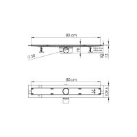 Душевой лоток  Almira Jasmin   SAY.605.80.P.DUZ цвет "хром" решетка DUZ Vincea Душевой лоток  Almira Jasmin   SAY.605.80.P.DUZ цвет "хром" решетка DUZ Vincea