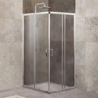 Душевой уголок квадратный  UNIQUE-A-2-85/100-P-Cr (850-1000)x(850-1000)x1900 BelBagno