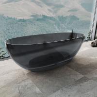 Ванна прозрачная, из полиэфирной смолы, отдельностящая
слив-перелив в комплекте, черный VBT-6T01B 1700x750x550 черный Vincea