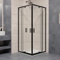 Душевой уголок RGW PA-038B квадратный  80-90*80-90*195 350803888-14 профиль Чёрный стекло Прозрачное 6 мм RGW