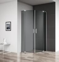 Душевой уголок, радиальный SLIDER-R-2-90/100-GRIGIO-Cr (900-1000)x(900-1000)x1950 Cezares