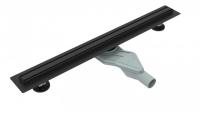 Желоб душевой ESBANO Slim решетка SIDE матовый черный длина 80 см