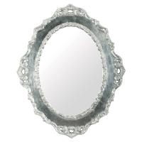 Зеркало  фигурное h105x85xP4,5 cm, серебро