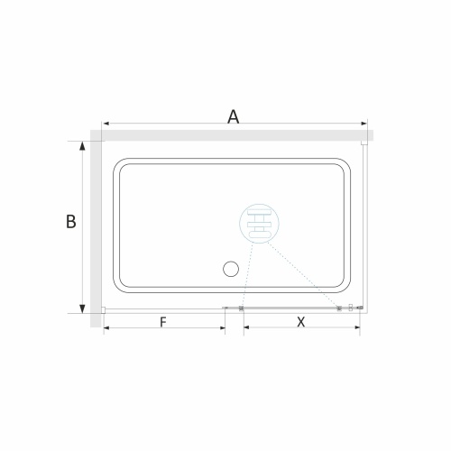 Душевой уголок RGW SV-42-1 (SV-12 + Z-060-2) прямоугольный  140* 90*195 323242149-011 профиль Хром стекло Прозрачное 6 мм RGW