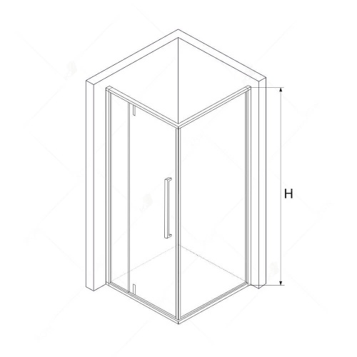 Душевой уголок RGW SV-44B (SV-03B + Z-050-3B) прямоугольный  120* 80*200 06324428-014 профиль Чёрный стекло Прозрачное 6 мм RGW