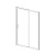 Душевая дверь Alpha VDS-3AL150CL, 1500, хром, стекло прозрачное, , шт Vincea