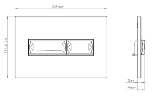 Кнопка смыва Vincea Line VFP-732MB, цвет матовый черный, , шт Vincea