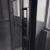 Душевая дверь раздвижная PTD40-B-130-01-C4 1300x2000 профиль Черный матовый стекло Прозрачное Veconi