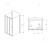 Душевой уголок RGW PA-73-1 (PA-13 + Z-060-2) прямоугольный  140* 90*195 0608731149-011 профиль Хром стекло Прозрачное 5 мм RGW