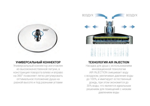 Душевая стойка термостатическая с изливом  VSFS-1N1TGM вороненая сталь Vincea