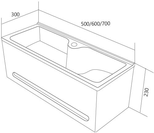 Панель с раковиной Tiny S 60