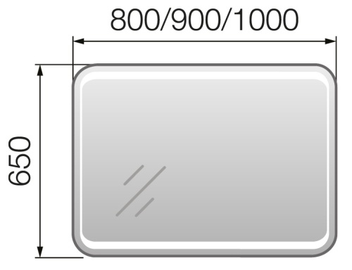 Зеркало Eco 100 У72595 Marka One