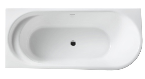 Угловая, овальная акриловая ванна 1500x780x600 BB410-1500-780-L BELBAGNO