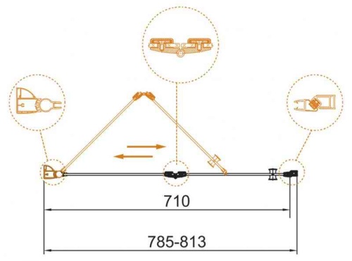 Дверь в проем ECO-O-BS-12-80-C-Cr 800х1950 Cezares