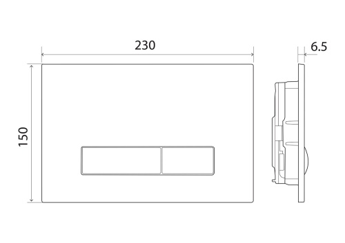 Кнопка смыва BelBagno GENOVA, цвет-золото 150х230х65 BB022-GV-ORO BelBagno