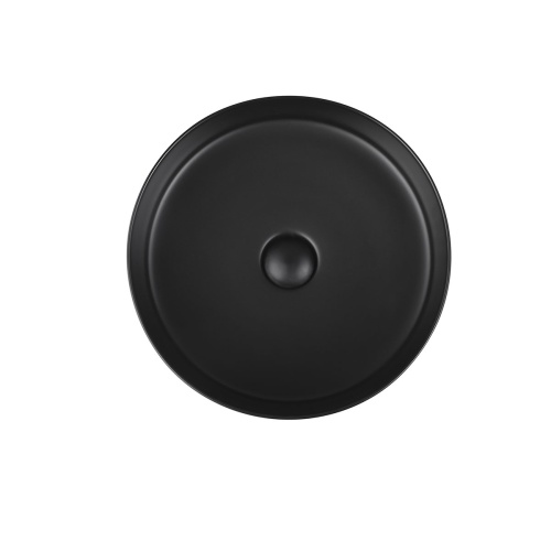 Раковина керамическая, накладная VBS-216MB 394х394х115 матовый черный Vincea