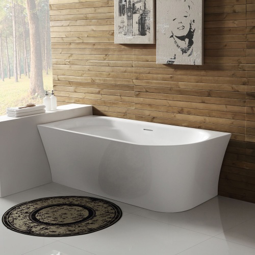 Угловая, овальная акриловая ванна 1500x780x600 BB410-1500-780-L BELBAGNO