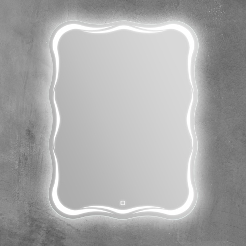 Зеркало с встроенным светильником и сенсорным выключателем SPC-OND-600-800-LED-TCH, 12W, 220-240V, 600x30x800   BELBAGNO