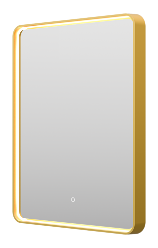 MERCURY - Зеркало 600х800 прямоуг. (золото) нейтр.св. сенсор на зеркале MER-Rett6-060/80-gold Brevita