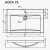 Раковина "Нота New Polytitan 75" Ц0000004400 1МАРКА