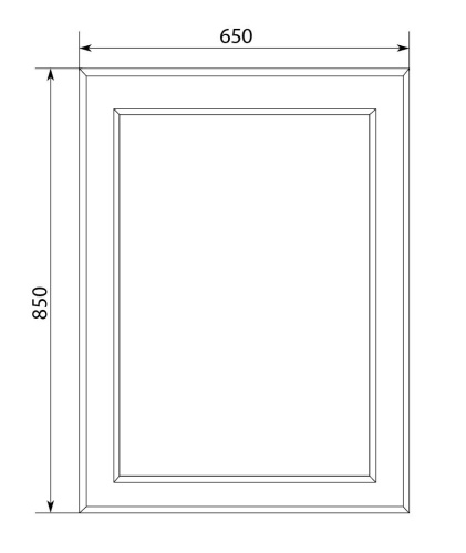 Зеркало Delice 65*85 White