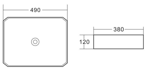 Раковина керамическая накладная   BB1386 BELBAGNO