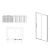 Душевая дверь Soft VDS-3SO150CL, 1500, хром, стекло прозрачное, , шт Vincea