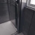 Душевая дверь раздвижная 1500x2000 цвет Черный матовый стекло Прозрачное PTD30-B-150-01-C4 VECONI