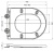Сиденье для унитаза с микролифтом из дюропласта, быстросьемное с металлическим креплением AM2031SC RIMINI 450x360x37 ART&MAX