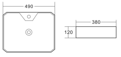 Раковина керамическая накладная   BB1387 BELBAGNO