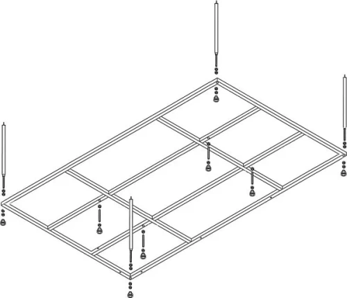 Сборный каркас к ванне Фиджи 170 (шпильки) универсальный
