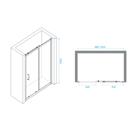 Душевая дверь RGW PA-14W 130*195 41081413-15 профиль Белый стекло Прозрачное 6 мм RGW